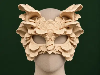 Mushroom spirit mask