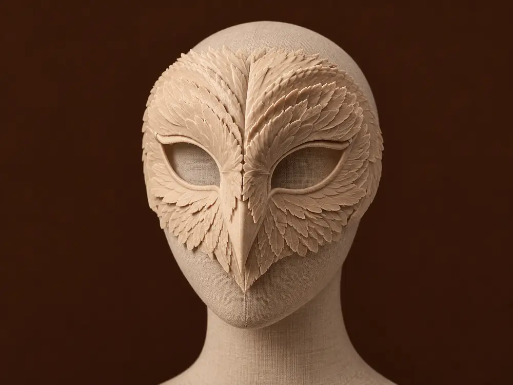 Barn owl beak full mask