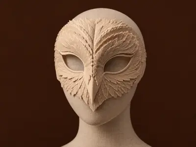Barn owl beak full mask