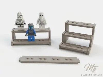 Modular LEGO Minifigure Display Stand | Snap-Fit