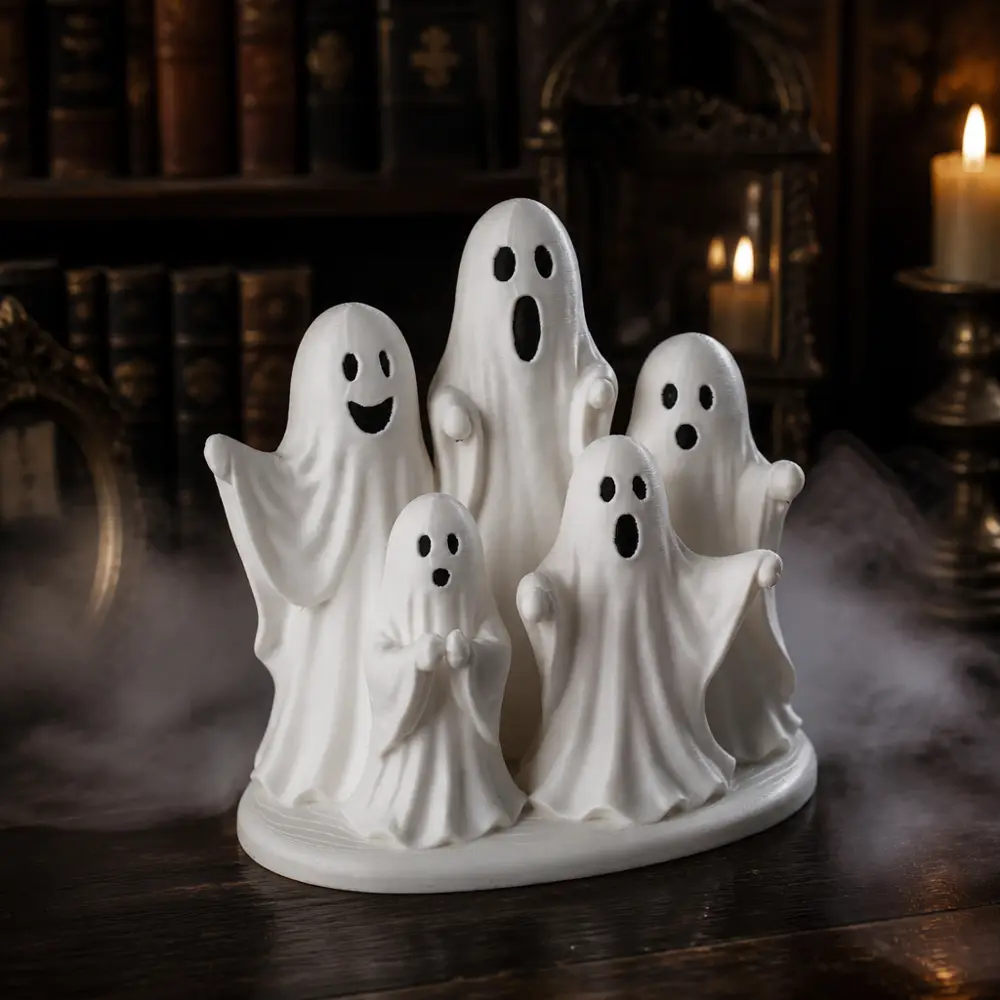 Charming Singing Ghost Choir Figurine