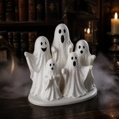 Charming Singing Ghost Choir Figurine