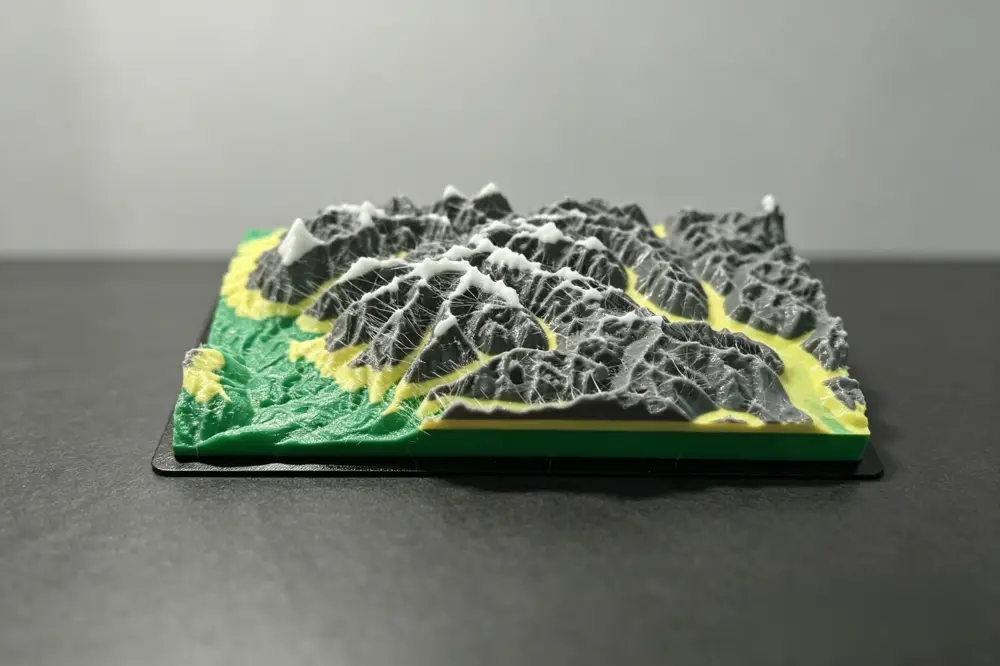 [模型]格聂神山微缩模型