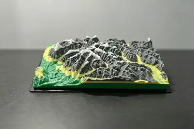 [模型]格聂神山微缩模型