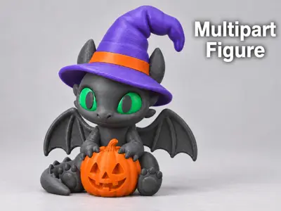NIght Fury Toothless Dragon - Halloween Multipart Figure