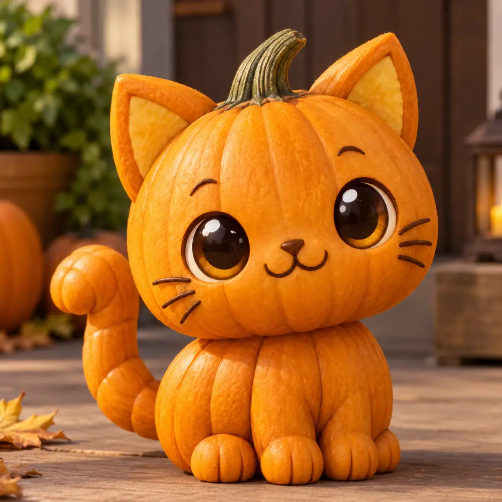 Pumpkin Cat