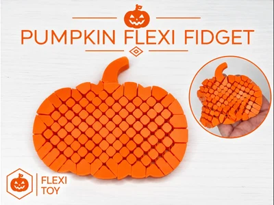 halloween flexi pumpkin fidget-fidget articulated toy