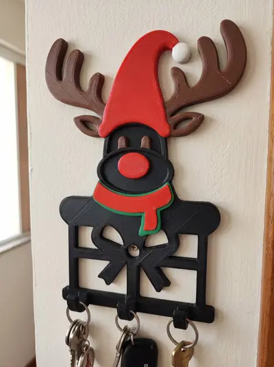 Christmas Reindeer Key Holder