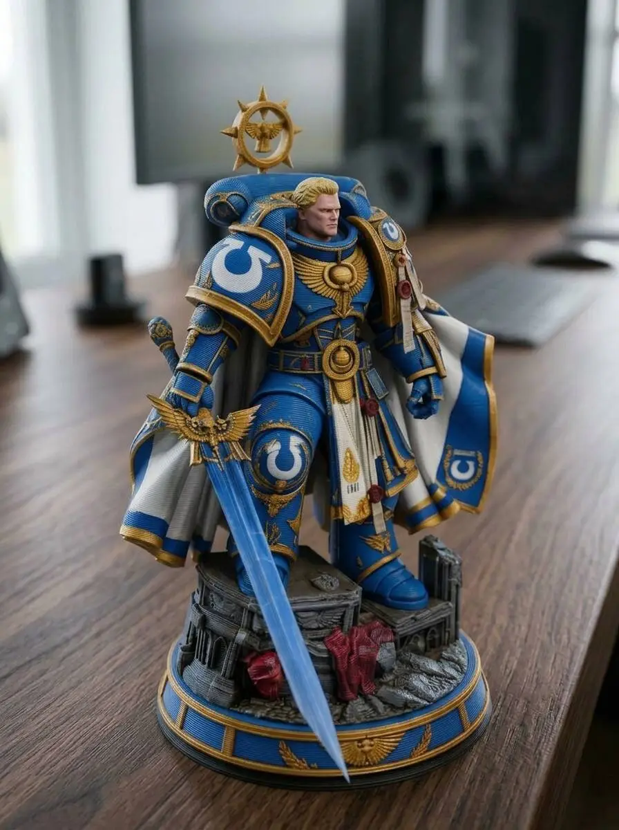 Roboute Guilliman – Primarch of the Ultramarines 3D Display Statue