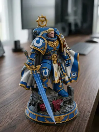 Roboute Guilliman – Primarch of the Ultramarines 3D Display Statue