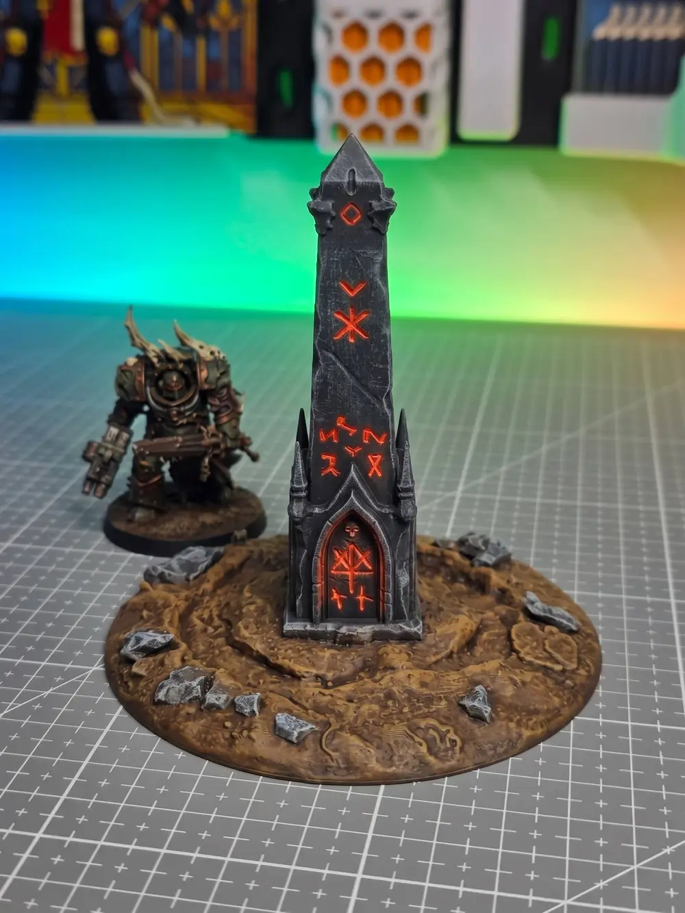 Demonic Obelisk - Grimdark Wargame Terrain