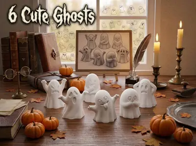👻👻👻6 Cute Ghosts👻👻👻