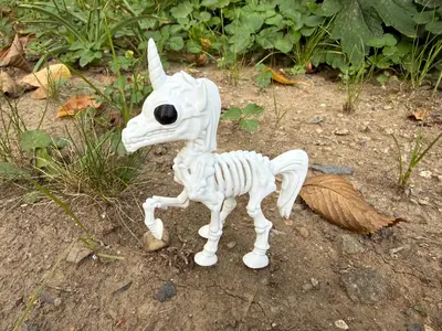 Halloween bone, skeleton Unicorn