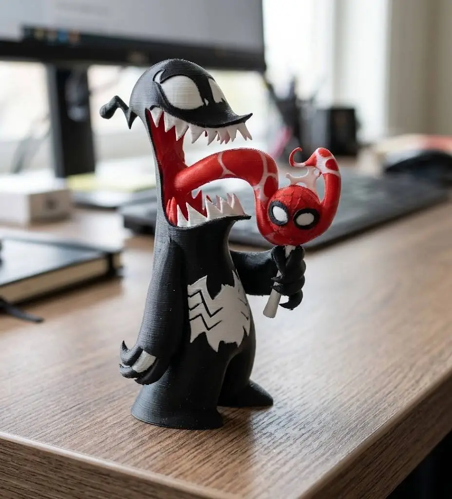 Chibi Venom Eating Spidey Lollipop