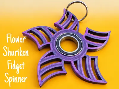 Flower Shuriken Fidget Spinner