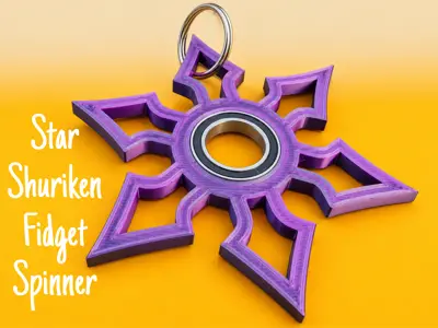 Star Shuriken Fidget Spinner