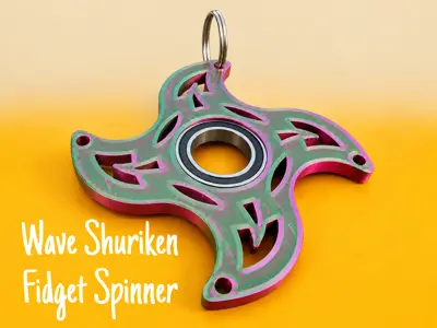 Wave Shuriken Fidget Spinner