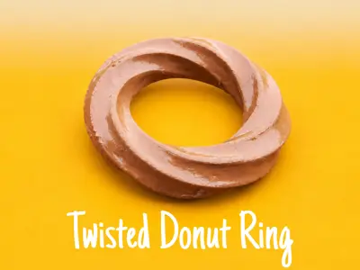 Twisted Donut Ring