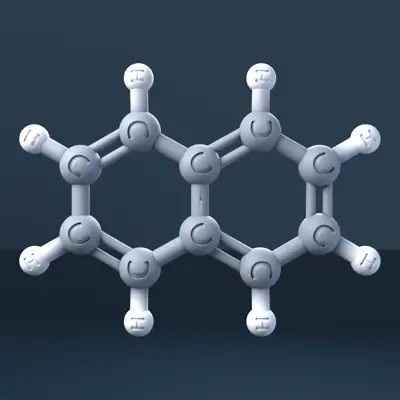 Naphthalene 3D Molecular Model — CAS 91-20-3