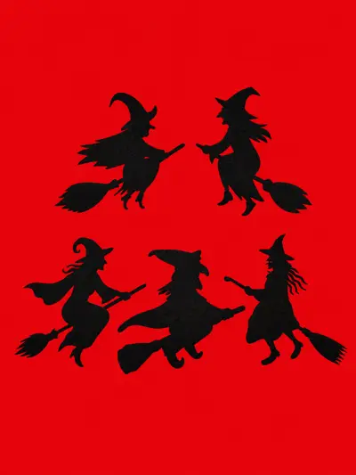 Witch Wall Art - Witches Wall Art - Halloween Wall Art - Decor