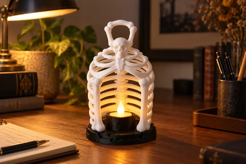 Skeleton Rib Cage Candle Holder