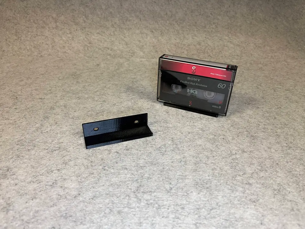 Cassette tape wall display holder
