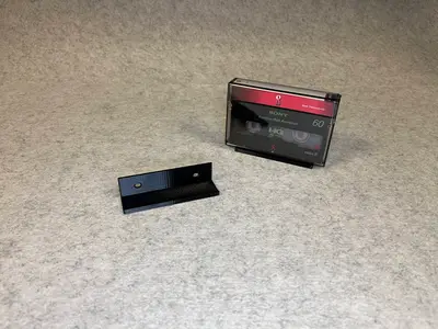 Cassette tape wall display holder