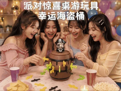 桌游玩具幸运海盗桶