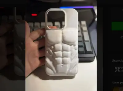 Funda de móvil con abdominales