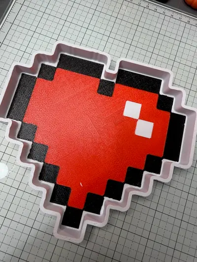 8bit Heart Tray