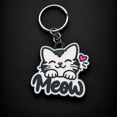 Cute Cat Keychain