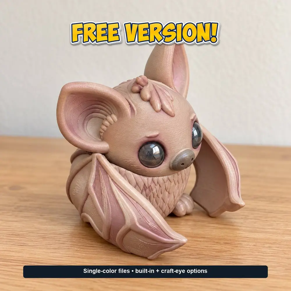 Little Bat Halloween Flexi Mini | Serev3D FREE Version