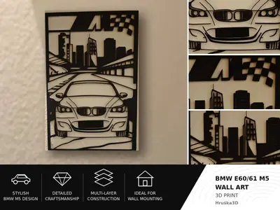 BMW E60 M Power WallArt