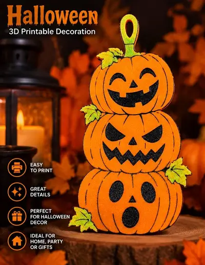 Stacked Halloween Pumpkins – Zucche di Halloween impilate