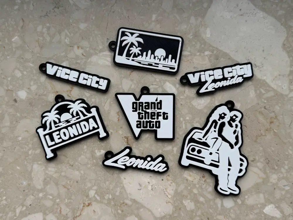 GTA VI Inspired Keychain Collection