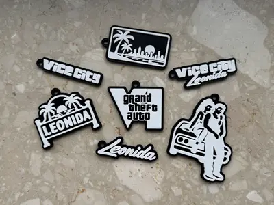 GTA VI Inspired Keychain Collection