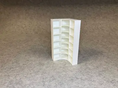 Dollhouse Ikea Billy corner shelf miniature 1:18