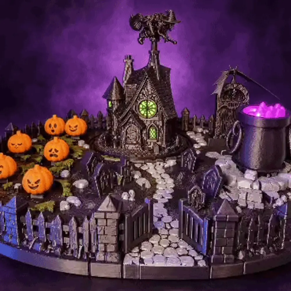 The Witch’s Haunted Garden – Halloween Diorama