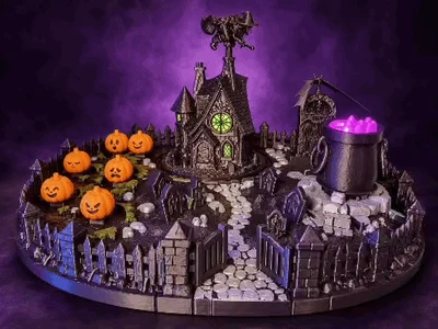 The Witch’s Haunted Garden – Halloween Diorama