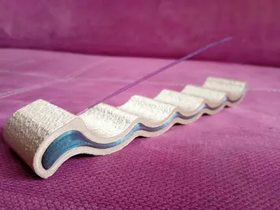 🌊✨ Modern Wave Incense Holder