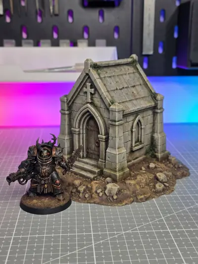 Stone Chapel 01 - Grimdark Wargame Terrain