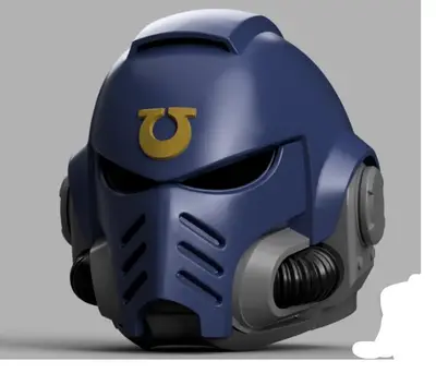 Unofficial Warhammer Space Marine helmet