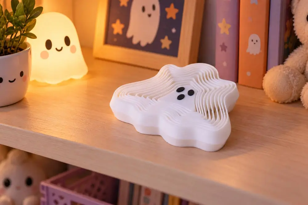 Cute Layered Ghost Flexi Toy