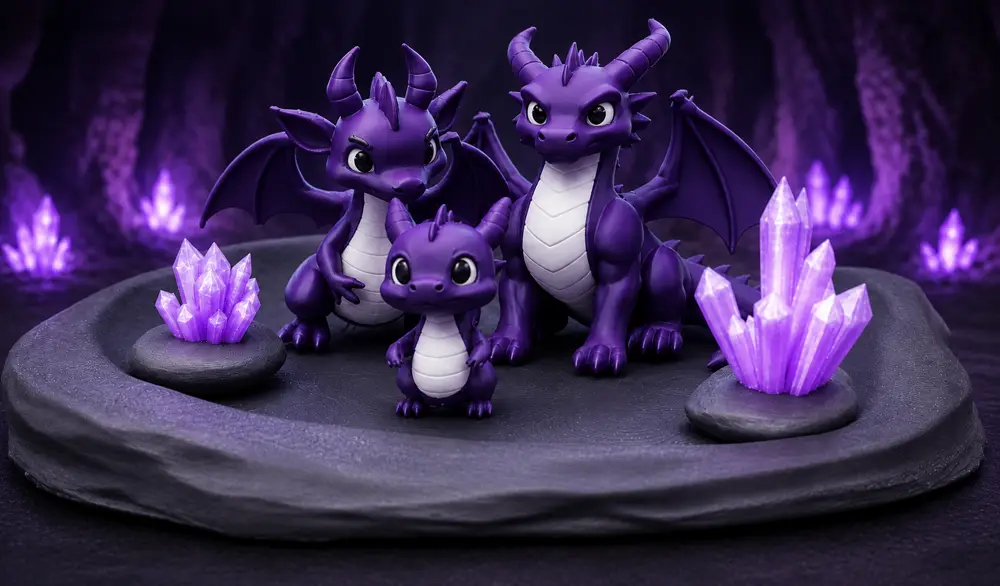 Dragon Family – Cozy Crystal Lair