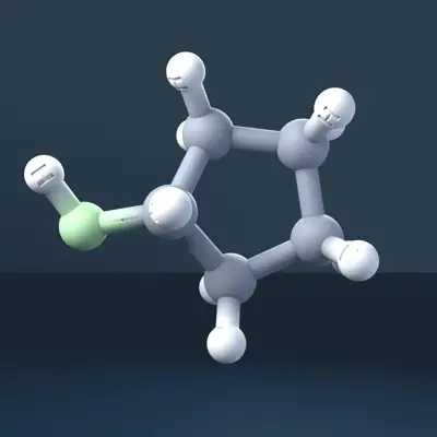 Cyclopentylamine 3D Molecular Model — CAS 1003-03-8
