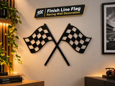 🏁Finish Line Flag | Racing Wall Decoration🏁
