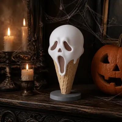 Spooky Scream Ice Cream – Halloween Figurine