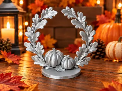 Autumn Pumpkin Wreath – Elegant Fall Table Decor