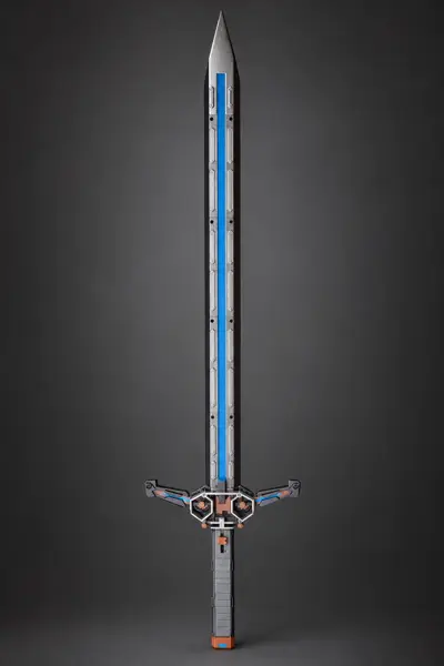 Mech Sword with Folding Crossguard