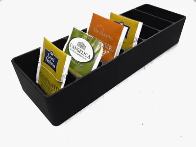 Tea Bag Organizer - 7 Compartments, No Supports